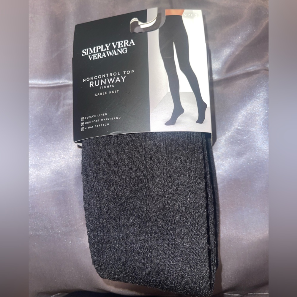 ❤️‍🔥4/$25! 
! 
Vera Wang Tights Black
